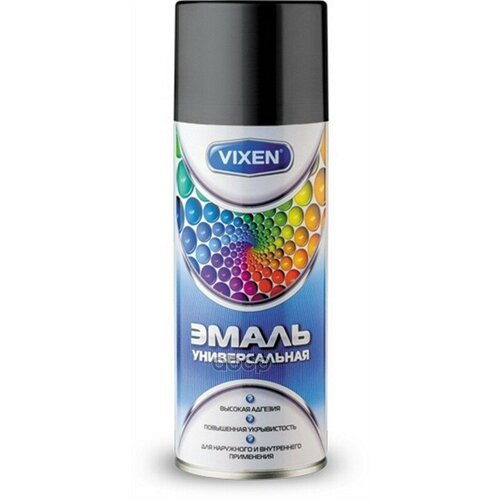 Краска-Спрей Vixen Vx-19005 Эмаль Универс. Черная 520Мл Ral9005 Vixen арт. VX19005