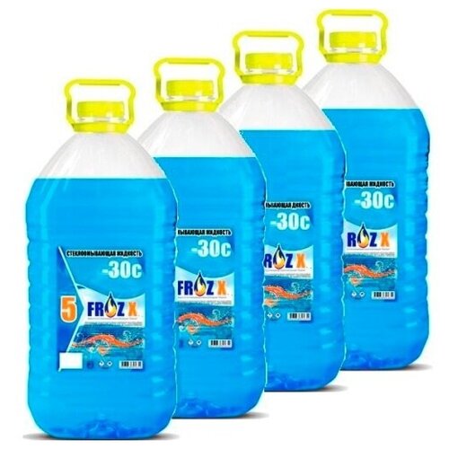Жидкость стеклоомывателя Freedom FROZ X зимняя незамерзающая до -30C, 5 литров, упаковка 4 шт.