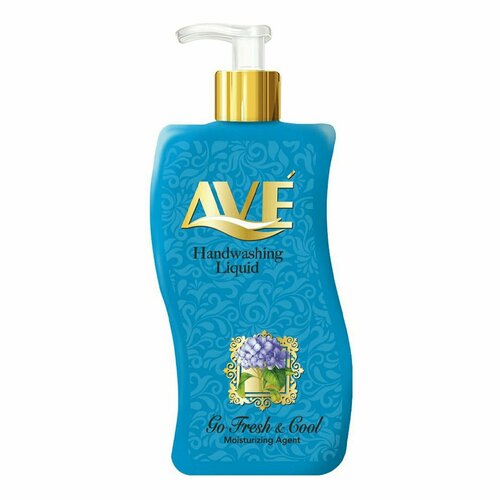 AVE Жидкое мыло Голубое Океанский бриз, с ароматом свежести и прохлады, 500 мл