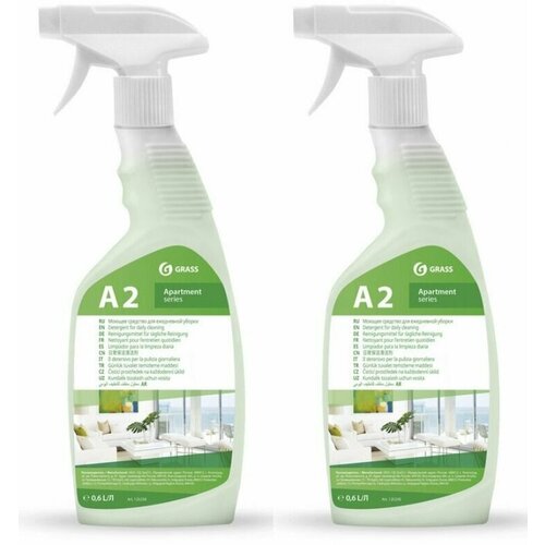 Grass Универсальное чистящее средство "Apartment series А2", 2 шт по 600 мл