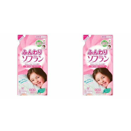 Lion Кондиционер-ополаскиватель для белья Soflan "Нежность пуха" , 500 мл, 2 шт.