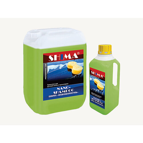 SHIMA NANOSHAMPOO (наношампунь) Автошампунь для ручной мойки с воском 5л