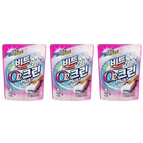 Lion Пятновыводитель кислородный Clean Plus, 150 г, 3 шт/