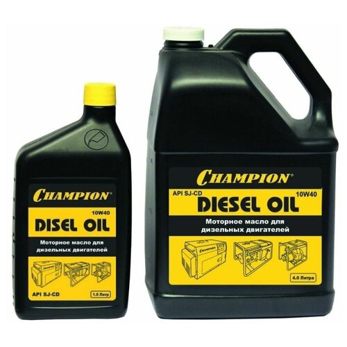 Масло дизельное 4- х тактное CHAMPION 10W40 1л