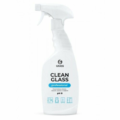 Grass Очиститель стекол и зеркал, Clean Glass Professional, 600 мл