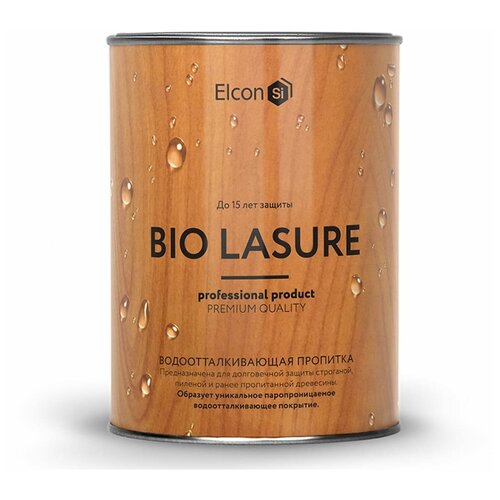 Elcon Водоотталкивающая пропитка для дерева Bio Lasure дуб 0,9л 00-00461938