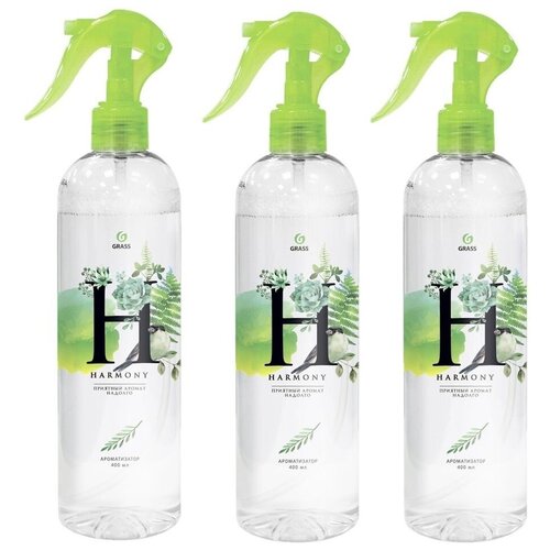 Жидкий освежитель воздуха GraSS "Harmony", луговые цветы, 400мл, 3 шт