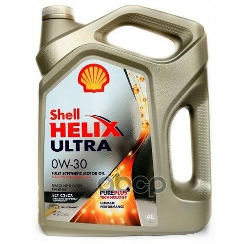 Shell Масло Моторное Shell Helix Ultra Ect 0W30 C2/C3 4Л