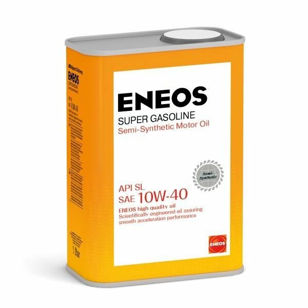ENEOS Масло Моторное Eneos Super Gasoline Sl 10W-40 Полусинтетическое 4 Л Oil1357