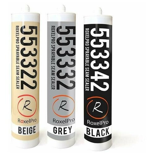 RoxelPro Однокомпонентный распыляемый герметик, серый, картридж 290мл