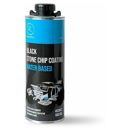 RoxelPro Антигравийное антикоррозийное покрытие ROXONE на водной основе, окрашиваемое, чёрное, 1 л