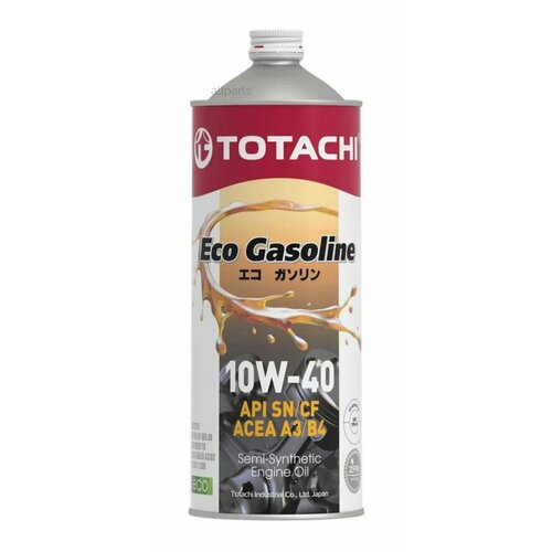 TOTACHI 10901 Масло моторное 10W40 TOTACHI 1л полусинтетика Eco Gasoline SN/CF ACEA A3/B4