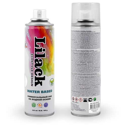 Лак аэрозольный на водной основе Lilack Water Based (335мл) глянцевый (0136-32 LK)