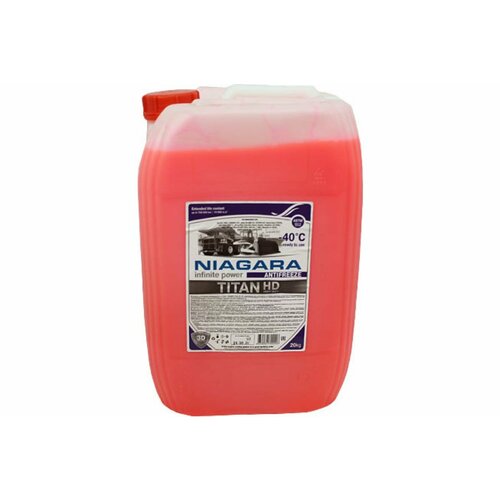 Охлаждающая низкозамерзающая жидкость NIAGARA TITAN HD-40 антифриз, красный, 20 кг 1001033013