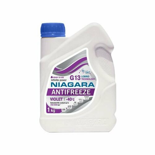Жидкость охлаждающая антифриз Niagara G13 (фиолетовый) 1 кг