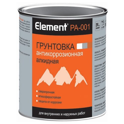 Грунтовка антикоррозионная Element PA-001 белая, 2л