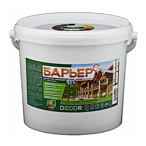 Защитно-декоративный антисептик Барьер Decor, бук, ведро 5 кг