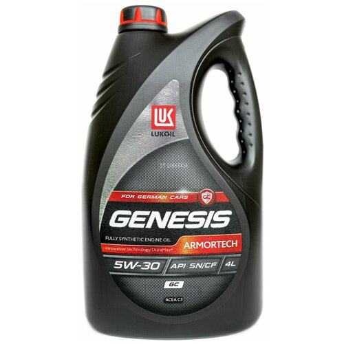 Синтетическое моторное масло ЛУКОЙЛ Genesis Armortech GC 5W-30, 4 л, 3.5 л