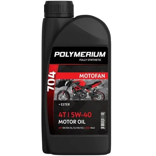 Моторное масло Polymerium MOTOFAN 704 4T 5W40 1л