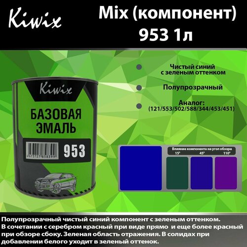 Компонент микс 953 Kiwix mix 1л Яркий синий
