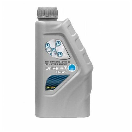 Масло Vitex Drive 4t 10w40 Api Sl, Jaso Ma2 Моторное Полусинт (1л) Vitex V311601 Vitex арт. V311601