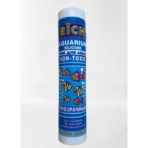 Герметик для Аквариума RICH аква силиконовый 280 мл прозрачный