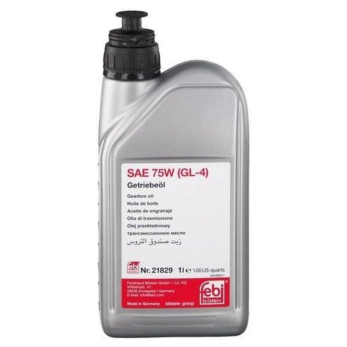 21829 Febi Масло трансмиссионное SAE 75W (GL-4) 1л