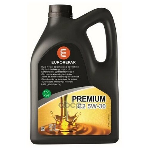EUROREPAR 1635764580 Масло моторное EUROREPAR PREMIUM C2 5W30 5л.
