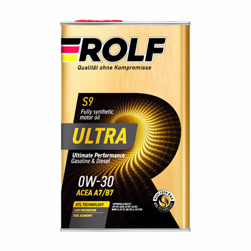 Моторное масло Rolf Ultra 0W-30 A7/B7, 4 л