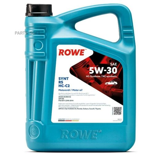 HIGHTEC SYNT RS SAE 5W-30 HC-C2 Масло моторное синтетическое (5л) ROWE 20113005099