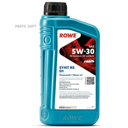 ROWE 20212-0010-99 Cинтетическое моторное масло HIGHTEC SYNT RS D1 SAE 5W-30 1л.
