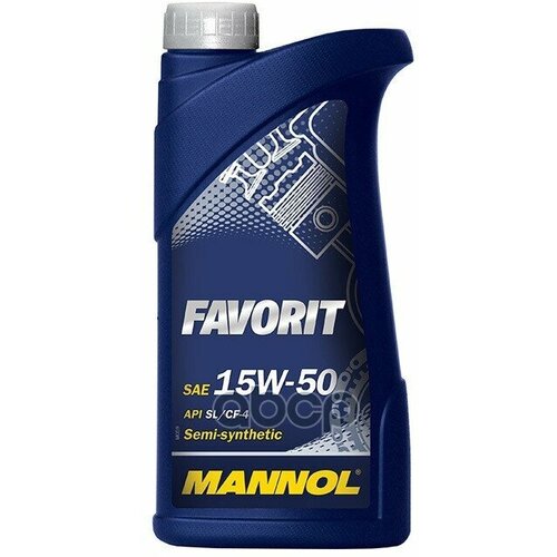 MANNOL 7510-1 Mannol Favorit 15W50 1 Л. Полусинтетическое Моторное Масло 15W-50