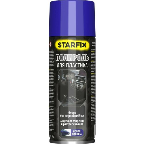 Полироль пластика для автомобиля STARFIX новая машина 650 мл (SM-49685-1)