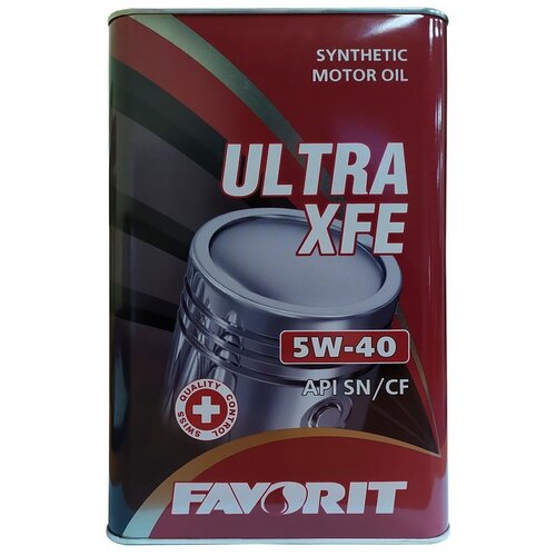 Моторное масло синтетическое Favorit Ultra XFE SAE 5W-40, 4 Л