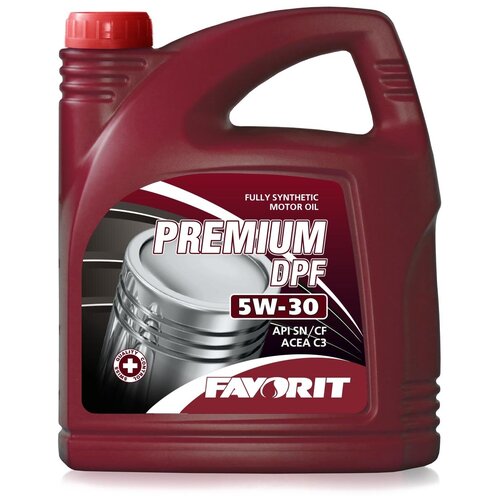 Моторное масло синтетическое Favorit Premium DPF SAE 5W-30, 4 Л