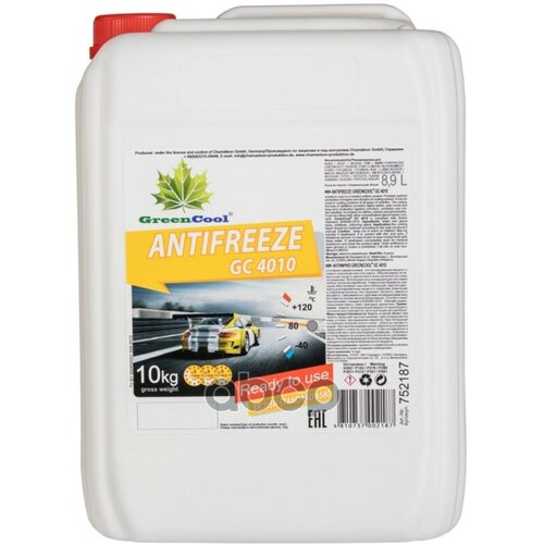 Антифриз Greencool Gc4010 G11, 10 Кг (Жел.) GreenCool арт. 752187