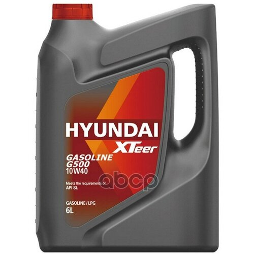 HYUNDAI XTeer Hyundai Xteer (G500) Gasoline 10W40 Sl Масло Моторное (Пластик/Корея) (6L)