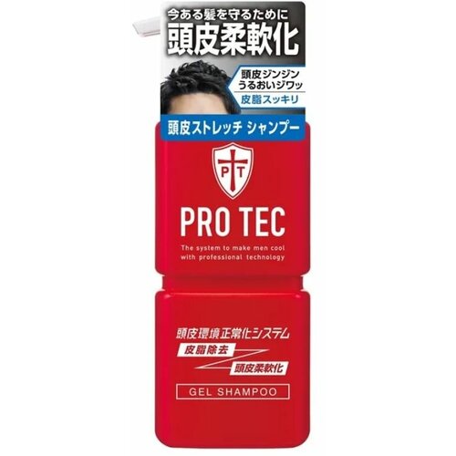 LION Мужской освежающий шампунь-гель для волос Pro Tec против перхоти с экстрактом корня имбиря, 300 гр