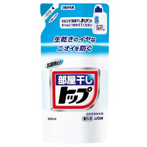 Гель для стирки LION Top сушка в помещении (Япония), 0.6 л, пакет