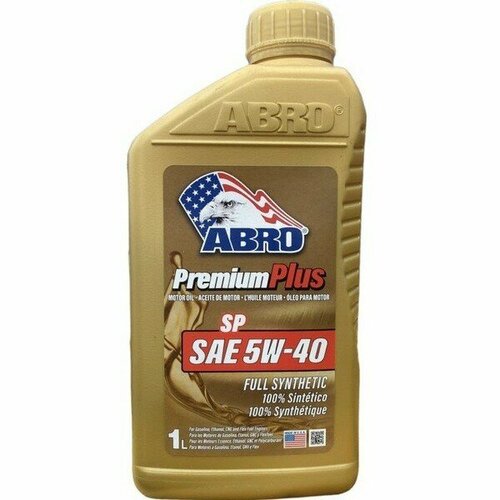ABRO Масло Моторное Abro Premium Plus Full Synthetic 5W-40 Синтетическое 1 Л Mo-Fs-5-40-Sp-1L