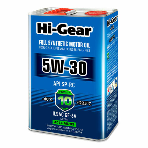 Моторное масло Hi-Gear 5W-30 SP-RC ACEA A5/B5, 4л HG0534