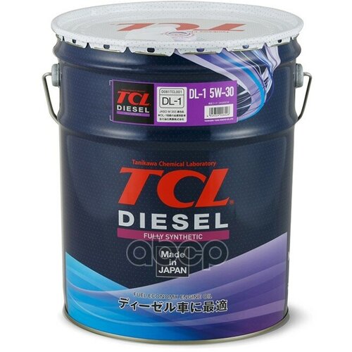 TCL Масло Для Дизельных Двигателей Tcl Diesel, Fully Synth, Dl-1, 5W30, 20Л