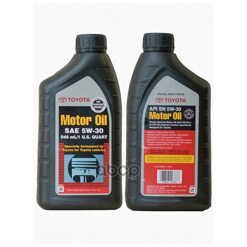 TOYOTA-LEXUS 00279-1QT5W Масло моторное 5W30 TOYOTA 1л полусинтетика SN (США) 1шт