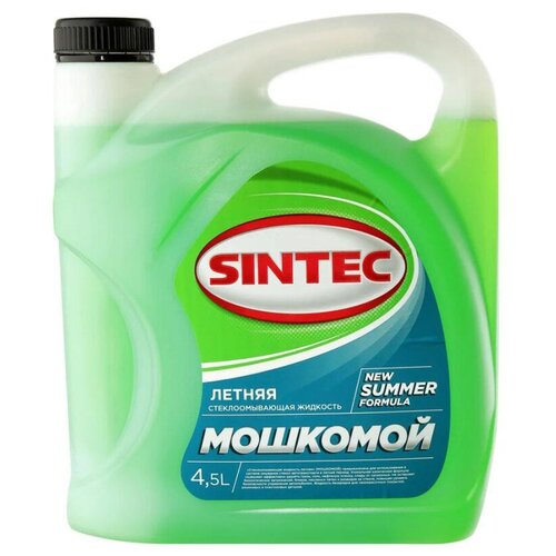 Жидкость стеклоомывающая Sintec Летний мошкомой, канистра 4,5л 3 шт.