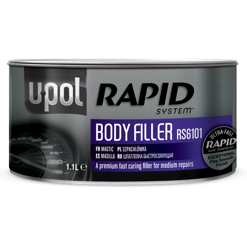 Шпатлевка быстросохнущая универсальная RAPID, серый, банка 1.1л