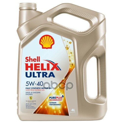 Shell Масло Моторное Shell Helix Ultra Sp 5w-40 Синтетическое 4 Л 550055905