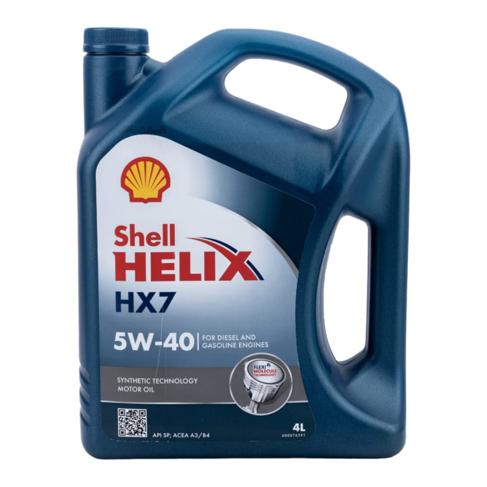Масло моторное Shell Helix HX7 Euro 5w40, синтетическое, 4 л