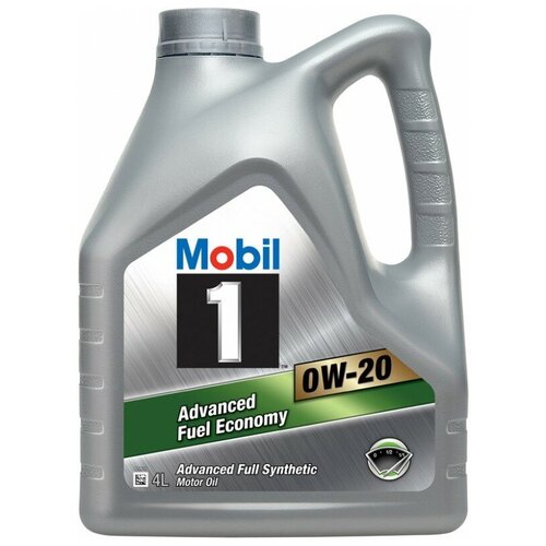 Синтетическое моторное масло MOBIL 1 Advanced Fuel Economy 0W-20, 4 л