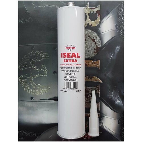 Герметик кузовной, шовный Isistem ISEAL EXTRA черный полиуретановый, картридж 310 мл., IS-ISLE-310-Black