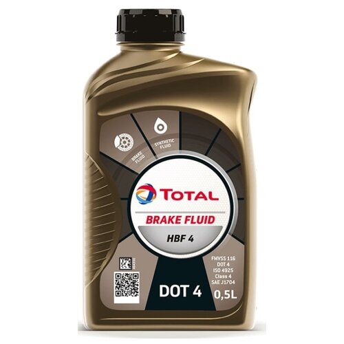 Тормозная жидкость TOTAL DOT 4 HBF 4 (181942) 0.5 л